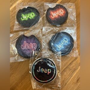 Jeep Logo 2-pack Car Coasters : Pick One Style